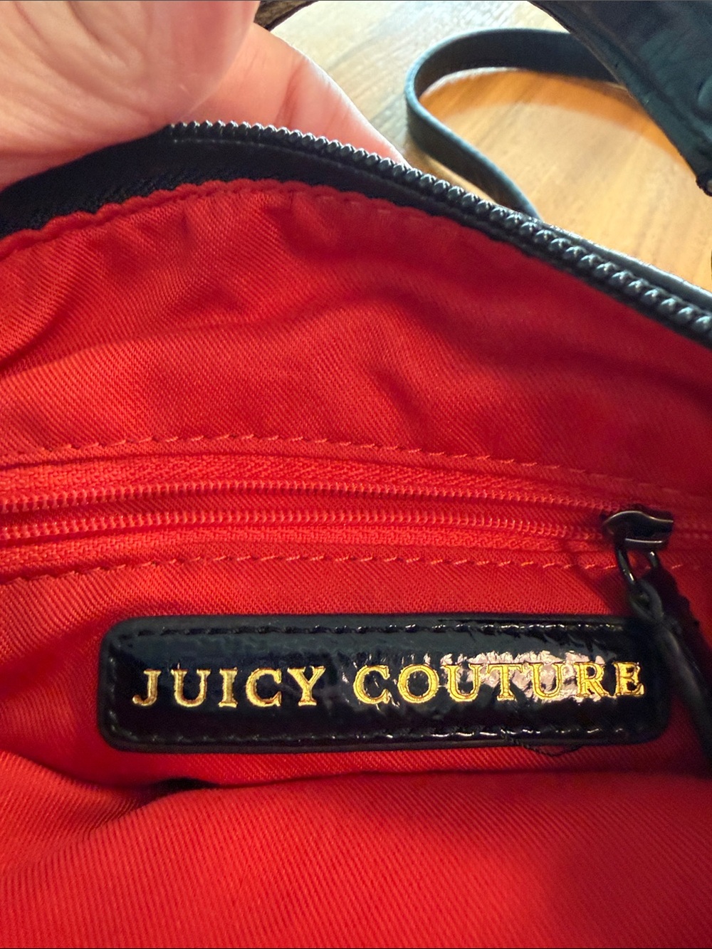 Juicy couture Leopard Print Crossbody Bag with Polka Dot Bow - Black/Tan - Picture 4 of 9